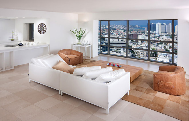 Contemporary Living Room by Elad Gonen
