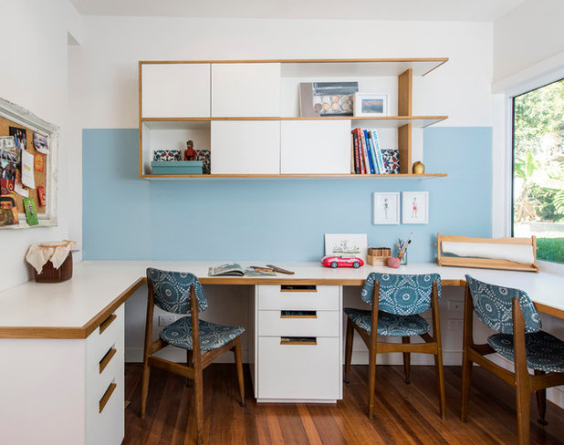 Contemporary Home Office & Library by CG Design Studio