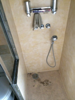 shower paint epoxy marine walls greenboard tile