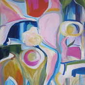 Original Being There Painting by Kerry Steele Fine Art
