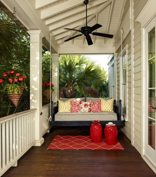 Tropical Porch Design Ideas, Remodels & Photos