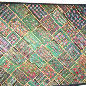 Mogul Interior - Consigned Rare Trible Wall Hanging Indian Handmade Banjara Kuch Tapestry - This is a really unique tapestries are used as bedroom decor, wall decorative, home accents, sofa/chair covers, table decor and collectible vintage textiles.