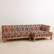 Ogee Ikat Sectional Sofa