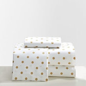 The Emily & Meritt Metallic Dottie Sheet Set, Full