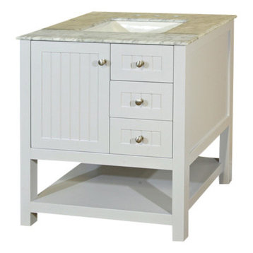 Bellaterra 29 Single Sink Vanity Espresso Cabinet Only White Bellaterra 29 Single Sink Vanity Espresso Cabinet Only White