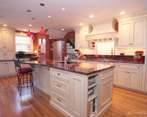Red Granite Kitchen Home Design Ideas, Pictures, Remodel and Decor