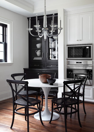 Transitional Dining Room by Lisa Petrole Photography