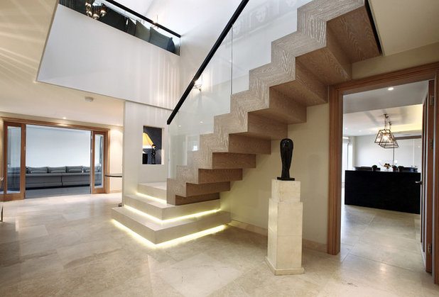Contemporary Staircase by Alex Maguire Photography