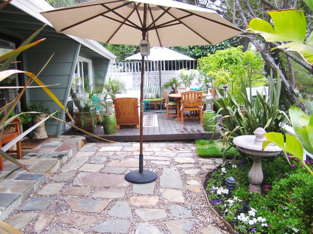 Eclectic Patio by COCOCOZY