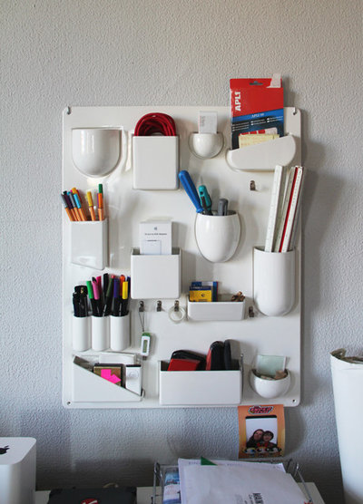 Contemporary Home Office & Library by Karin & Sara