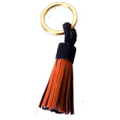 Suede Tassel Key Rings