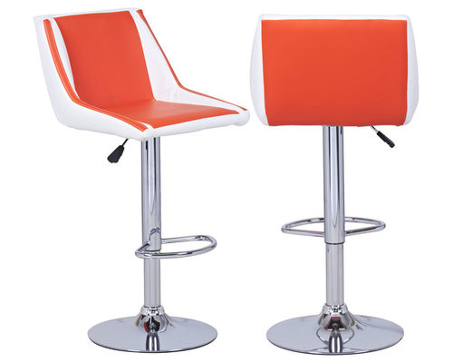 Bar Stools, Set of 2 - This set of two modernized retro barstools ...