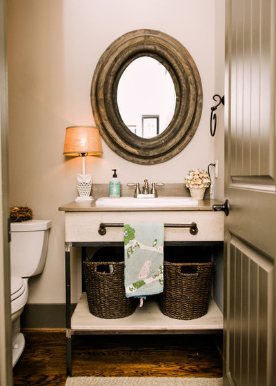 Traditional Powder Room by Two Ellie