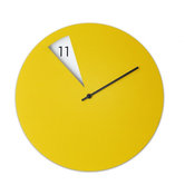 Freakish Wall Clock - Yellow