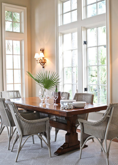 Beach Style Dining Room by Margaret Donaldson Interiors
