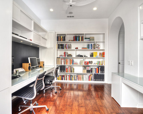 Shared Office Space Home Design Ideas, Pictures, Remodel and Decor