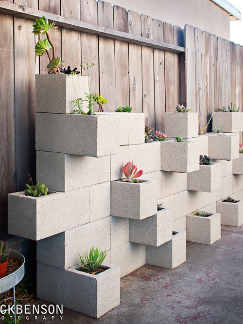 Cinder Block Garden Home Design Ideas, Pictures, Remodel and Decor