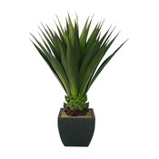 43" Artificial Tall Green Agave in Planter