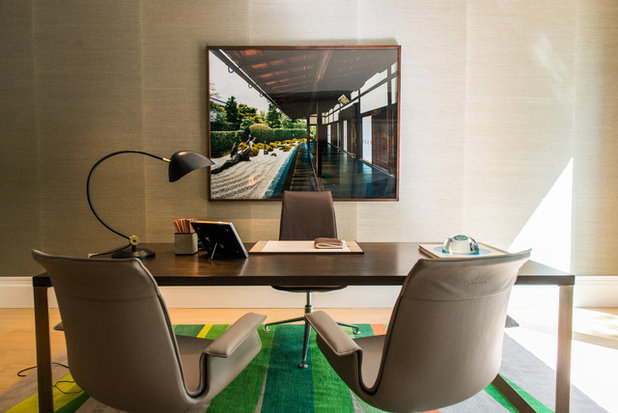 Contemporary Home Office & Library by Nash Baker Architects