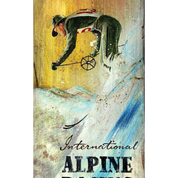 International name  signs Horse rustic  Our Red  Vintage  Signs metal  Alpine Signs  Skiing