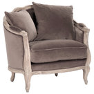 Monroe Chair in Parchment - Transitional - Armchairs And Accent Chairs