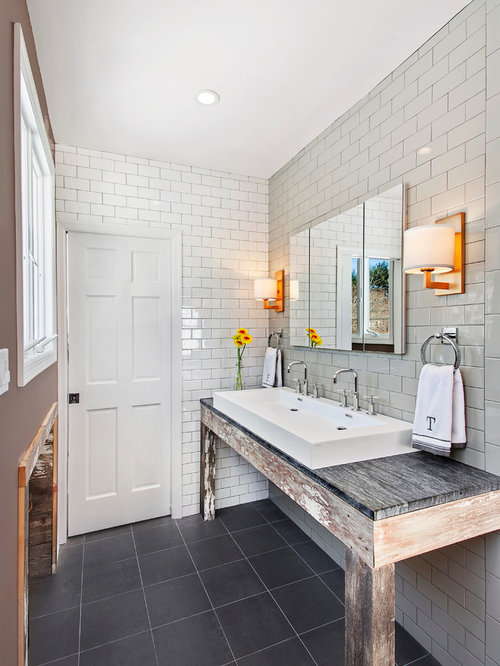 Bathroom Design Ideas, Renovations & Photos with Soapstone Benchtops
