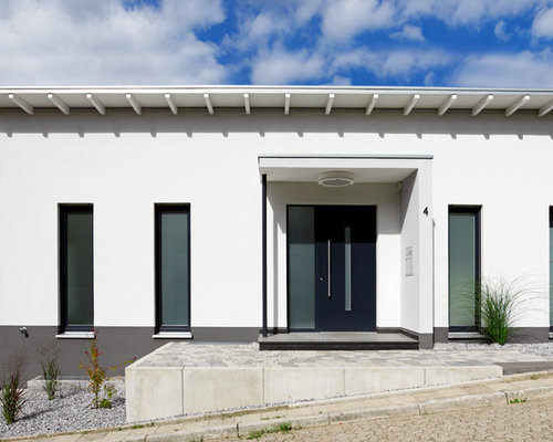 Split-Level Haus und Fassade mit Pultdach: Ideen für die