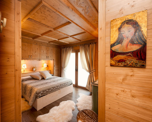 Rustic Orange Bedroom Design Ideas, Renovations & Photos