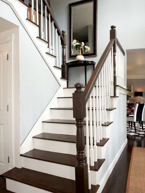 Dark Wood Stairs Home Design Ideas, Pictures, Remodel and