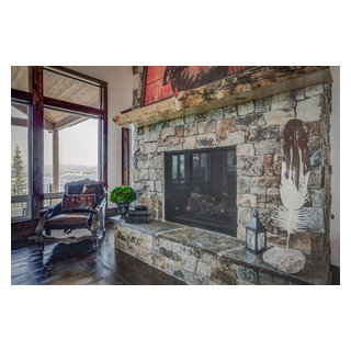 Brewer Custom Home Rustic Living Room Seattle By Creekside