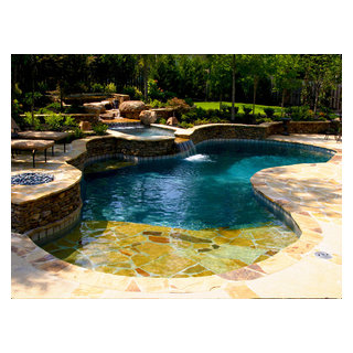 Devonshire Natural Pool Spa Design Traditional Pool Nashville