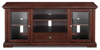 60-inch Mocha TV Stand - Contemporary - Entertainment Centers And Tv 