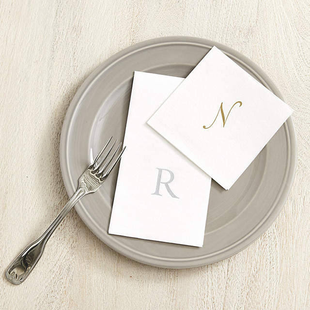 Classic Paper Linen Buffet Napkins Set of 100 Contemporary