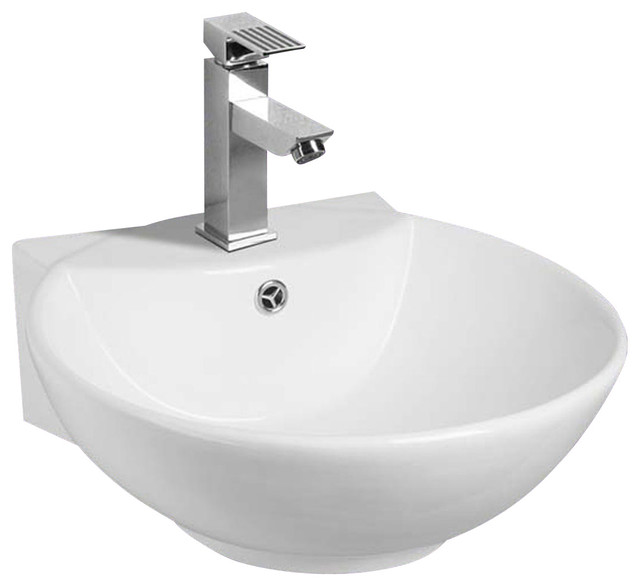 Sink Basins White Vitreous China, Sink White Vitreous China Wall Mount