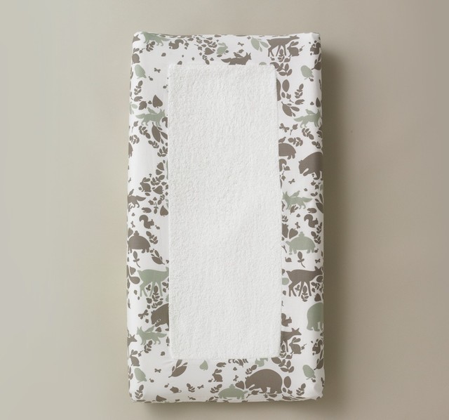 Dwellstudio Woodland Tumble Changing Pad Cover Modern Changing