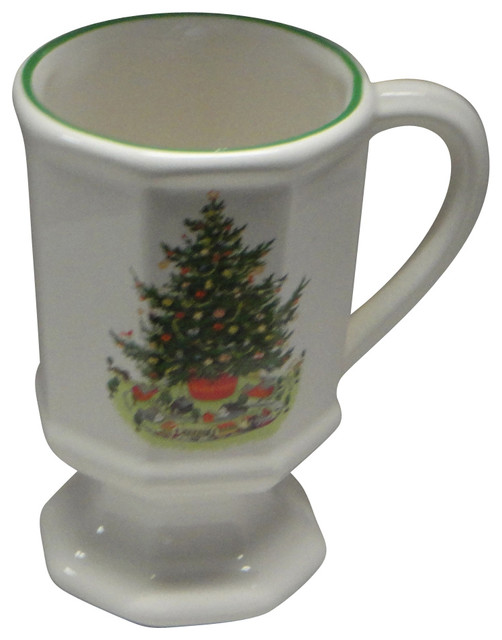 Pfaltzgraff Christmas Heritage Pedestal Mug Traditional Holiday