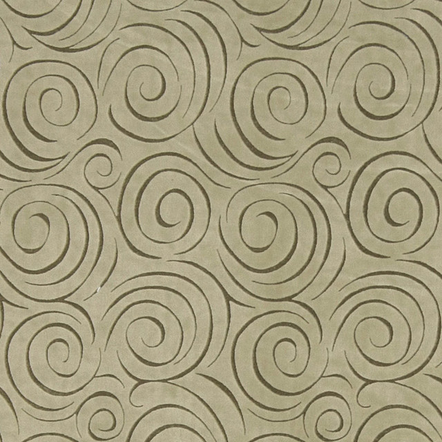Green Abstract Swirl Microfiber Upholstery Fabric By The Yard