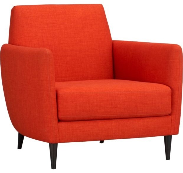 Parlour Tangerine Chair Modern Armchairs And Accent Chairs by CB2