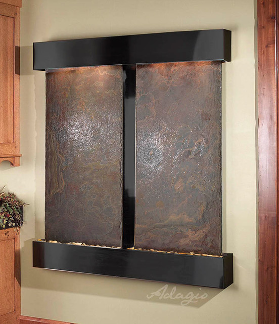 The Cottonwood Falls Wall Mounted Water Features Indoor Fountains