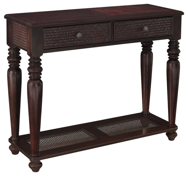 Bombay Outlet South Seas Wood Console Table Contemporary Console