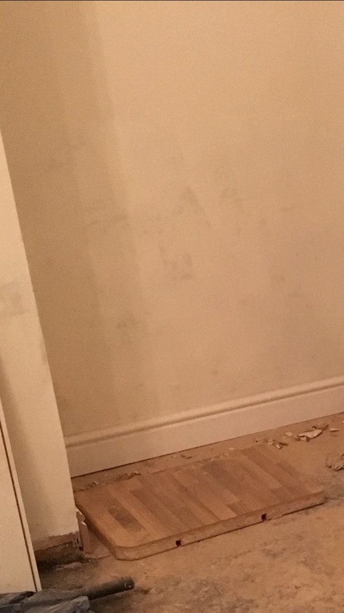 Patches of dark spots on walls
