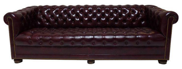 Chesterfield Leather Sofa by Hancock & Moore $6,500 Est. Retail Chesterfield Leather Sofa by Hancock & Moore $6,500 Est. Retail
