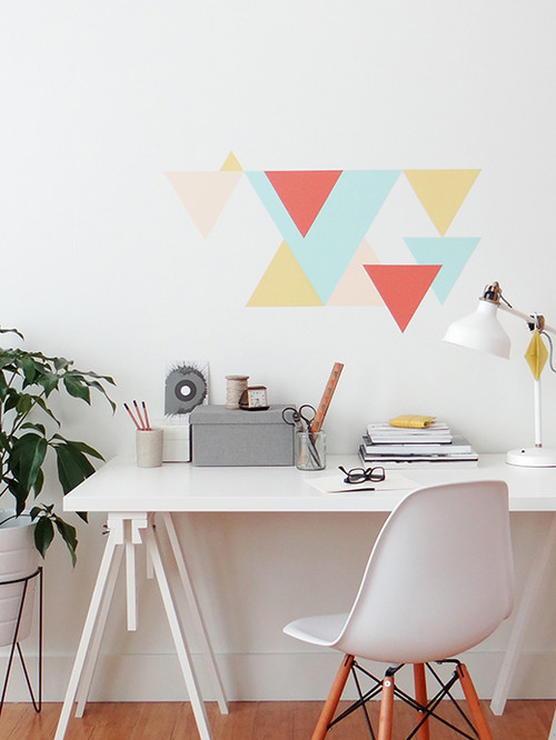 Eclectic Geometric Wall DIY