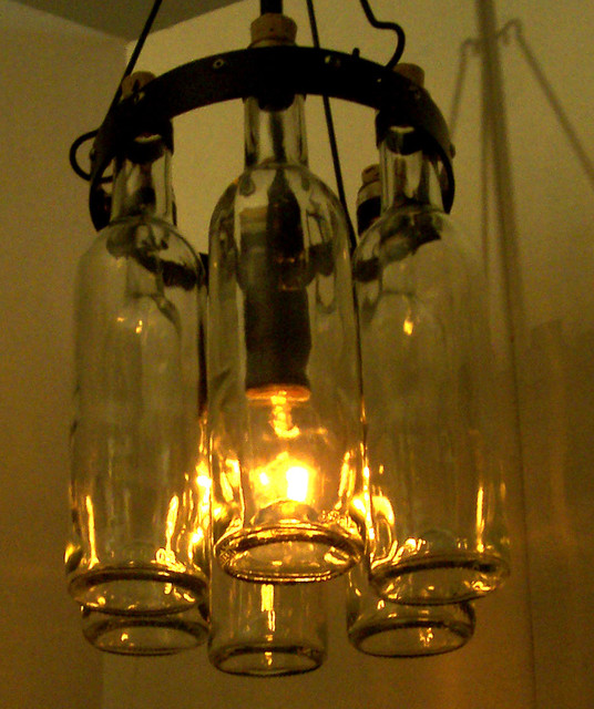 6 Bordeaux Wine Bottle Pendant Contemporary Pendant Lighting