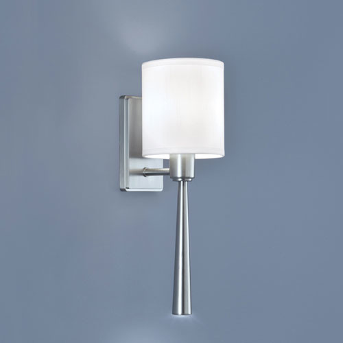 Apollo Brushed Nickel Two Light Wall Sconce - Modern - Wall Sconces - by Bellacor