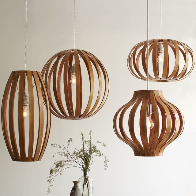 Bentwood Pendants Contemporary Pendant Lighting by West Elm