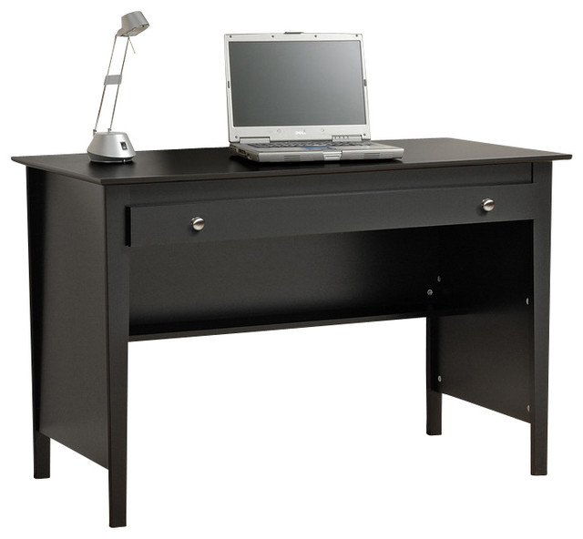 Prepac Sonoma Black Contemporary Computer Desk & Wall Mounted Desk