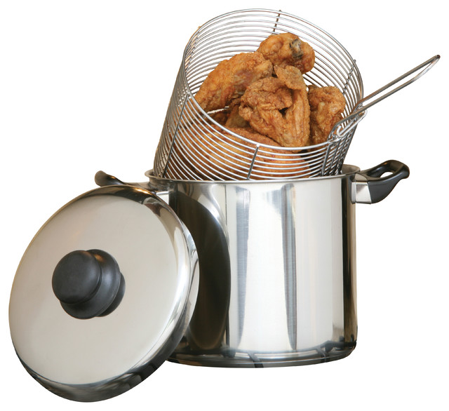 Stainless Steel Deep Fryer 6quart Stovetop Traditional Deep Fryers by muzzha!