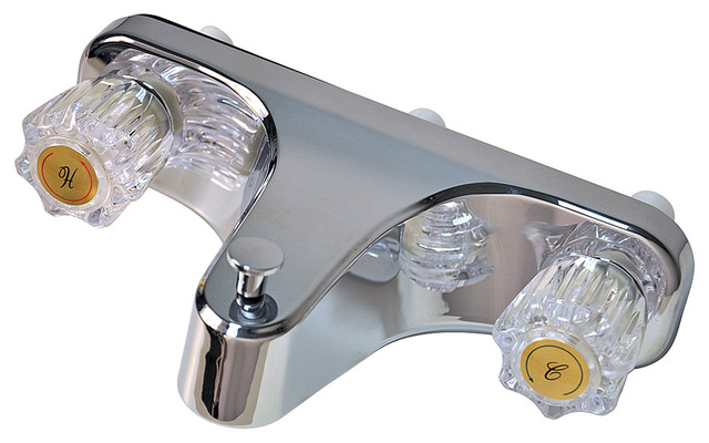 8 in. Mobile Home Tub/Shower Faucet in Chrome - Traditional - Bathtub