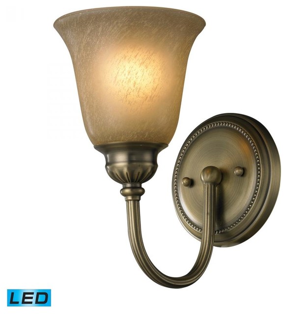 One Light Antique Brass Bathroom Sconce Traditional Wall Sconces by We Got Lites One Light Antique Brass Bathroom Sconce Traditional Wall Sconces by We Got Lites